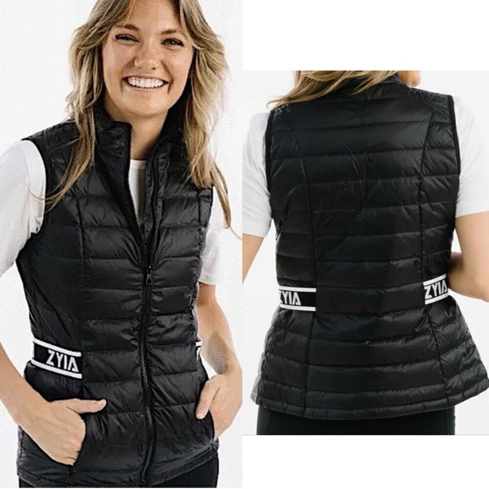 Zyia Women's Alpine Down Vest in Black XXL NWT
